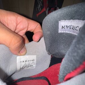 Air Jordan 4 toro  Red and Black Sneakers